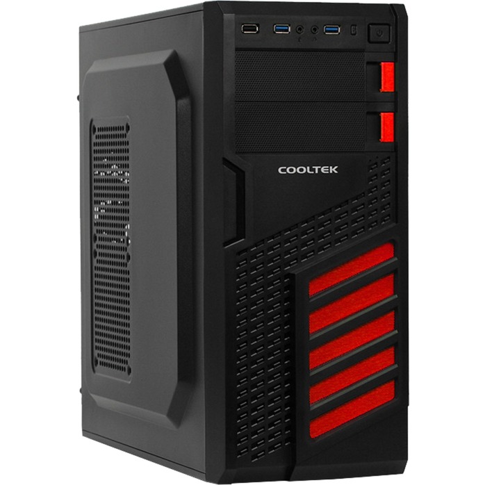 KX zabezpieczenia & uchwyty komputerów Midi Wie?a Czarny, Czerwony, Obudowa typu Tower