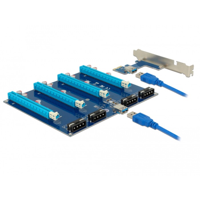 41427 adapter Wewn?trzny PCIe, USB 3.0, Karta typu riser