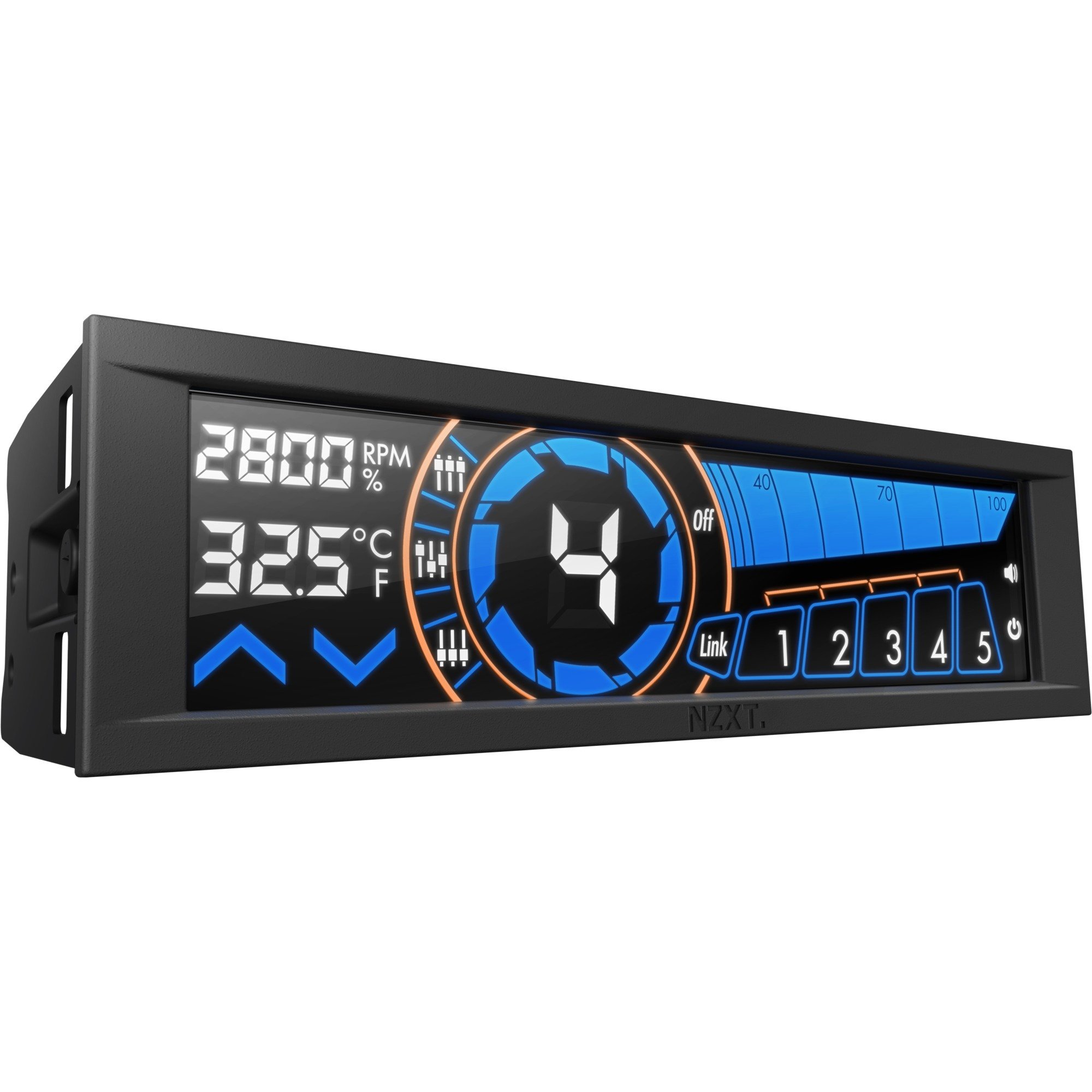 AC-SEN-3-B1 regulator prędkości wentylatora 5 kanały Czarny 13,7 cm (5.4") LCD, Sterowanie wentylatora