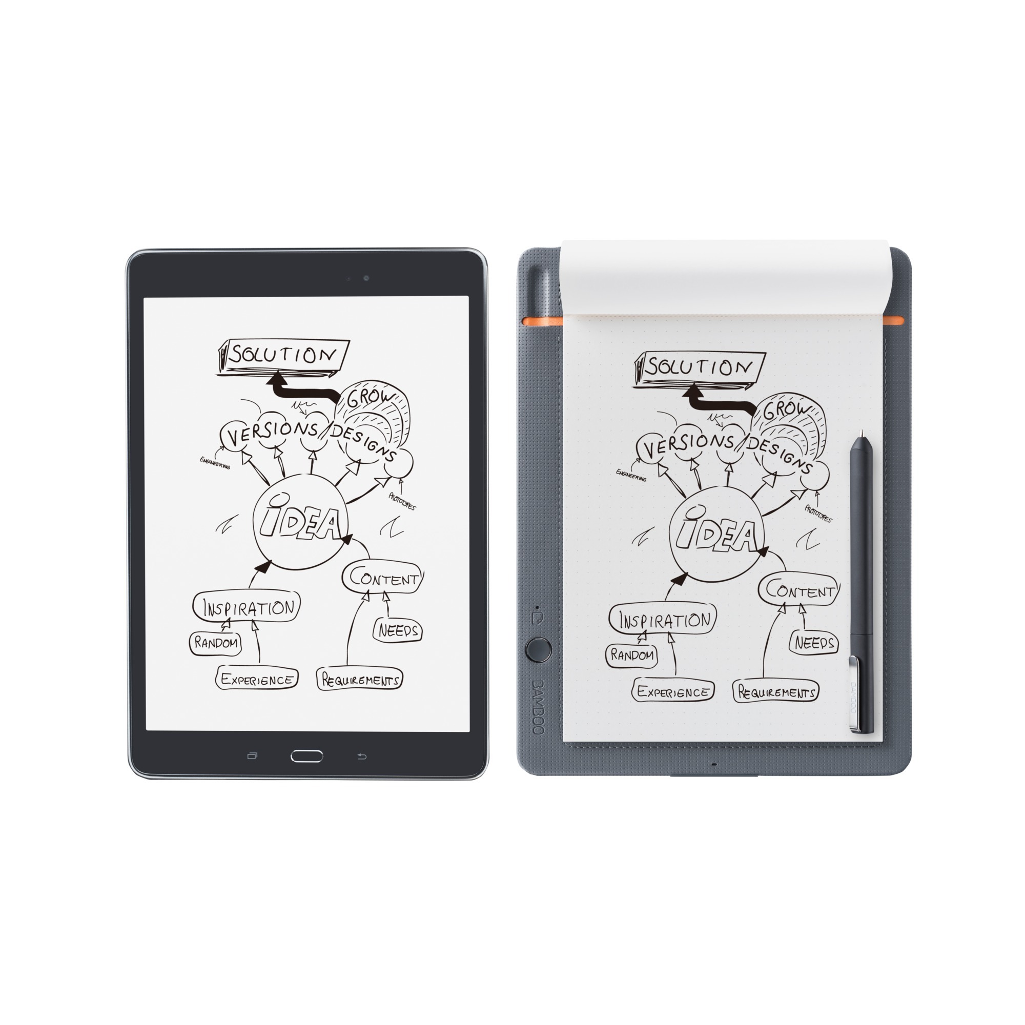 Bamboo CDS-610S tablet graficzny Szary, Pomarańczowy