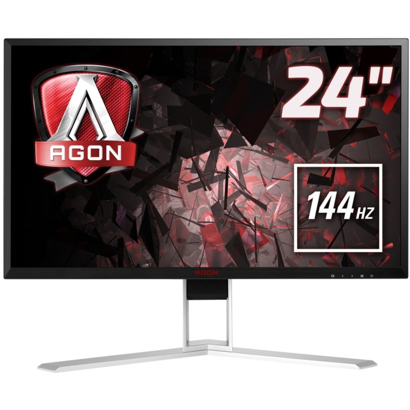 Gaming AG241QX monitor komputerowy 60,5 cm (23.8") Wide Quad HD LED (Dioda elektroluminescencyjna) Czarny, Czerwony, LED monitor