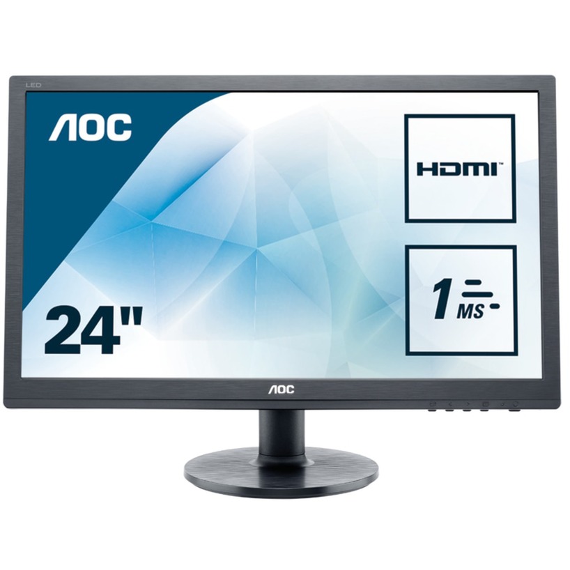 Value-line E2460SH monitor komputerowy 61 cm (24") Full HD Czarny, LED monitor