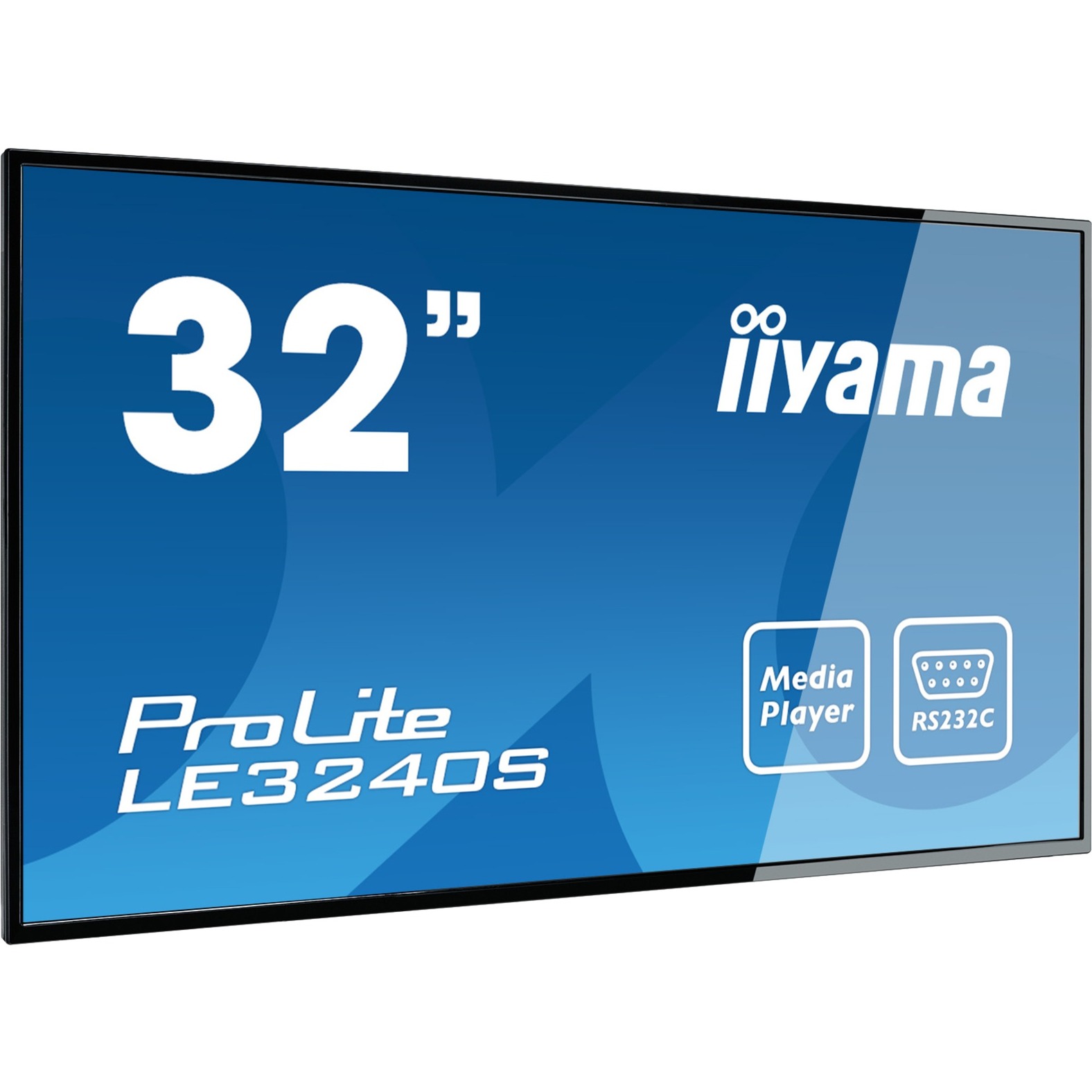 ProLite LE3240S-B1 81,3 cm (32") LED (Dioda elektroluminescencyjna) Full HD Digital signage flat panel Czarny, Wyświetlacz