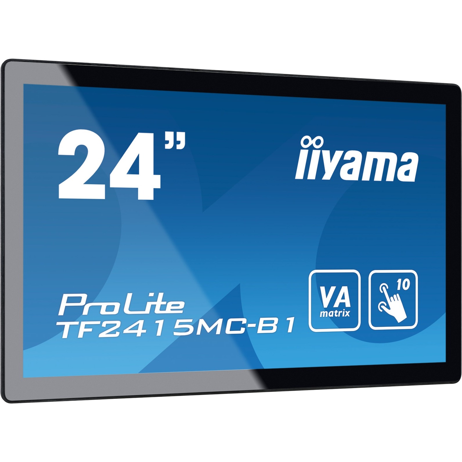 ProLite TF2415MC-B1 ekran dotykowy 60,5 cm (23.8") 1920 x 1080 piksele Czarny Multi-touch, LED monitor