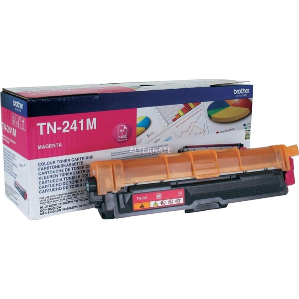 TN-241M kaseta z tonerem Wkład laserowy 1400 strony Purpurowy