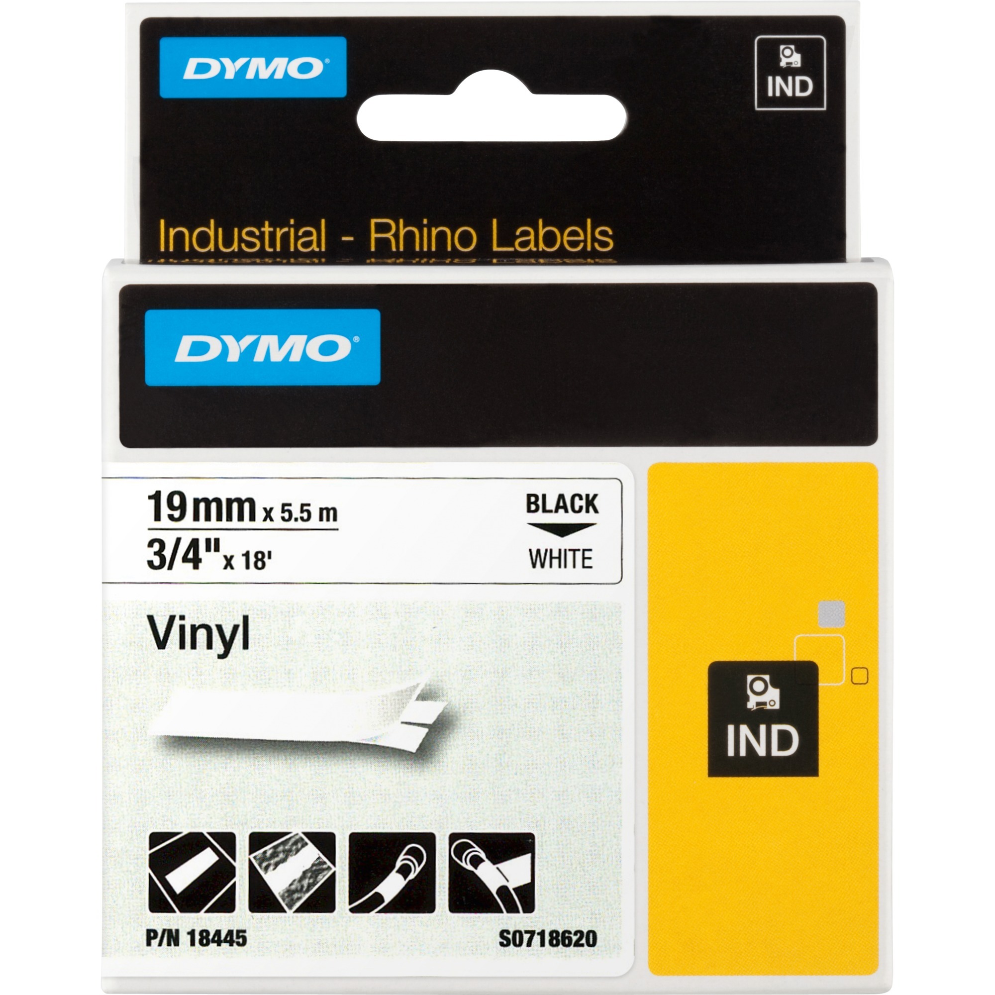 19mm RHINO Coloured Vinyl ta?my do etykietowania D1, Ta?ma