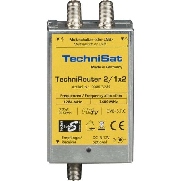 TechniRouter Mini 2/1x2 multiswitch sygnału satelitarnego, Przełącznik Multi