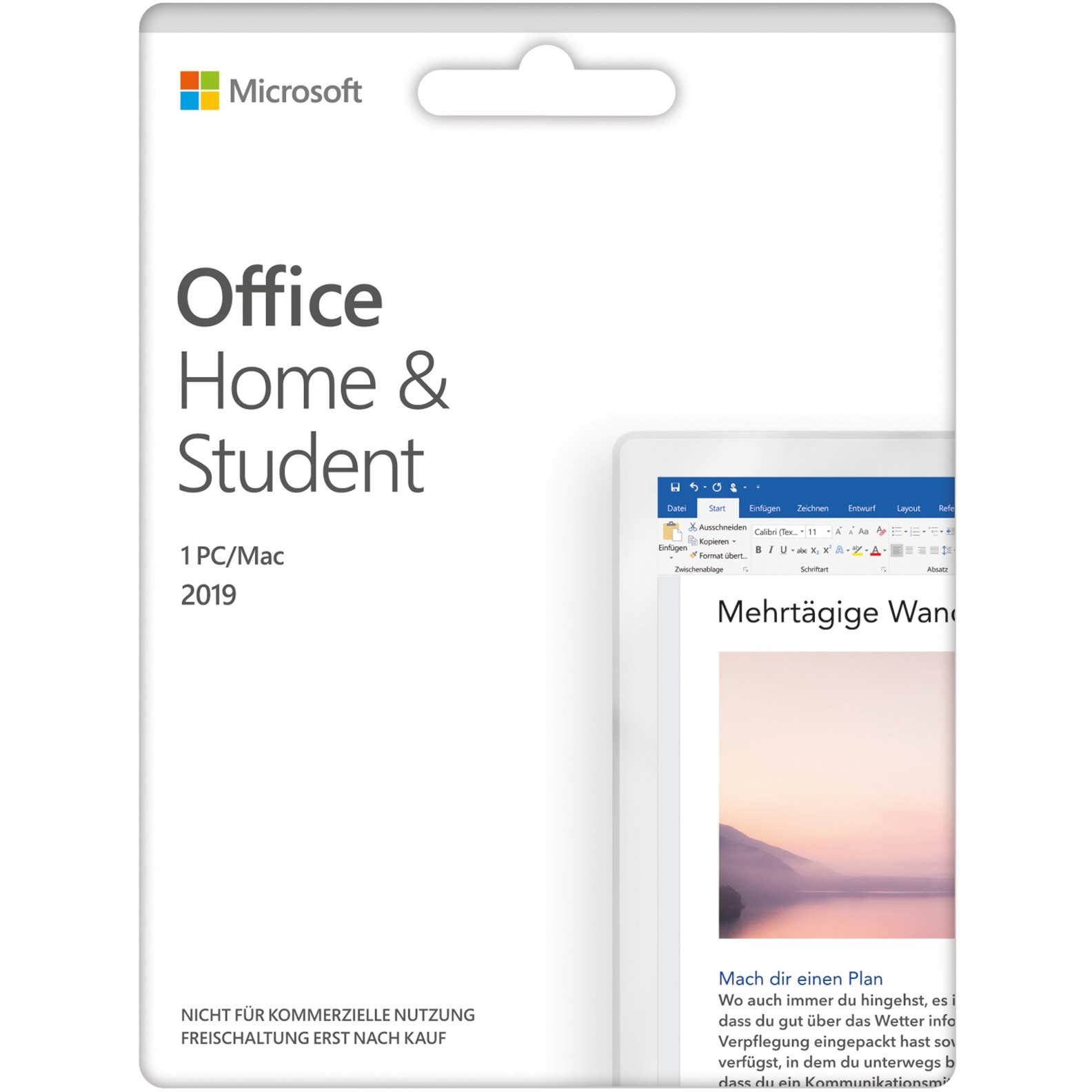 Office 2019 Home & Student Pełny 1 licencja(e) Angielski, Oprogramowanie