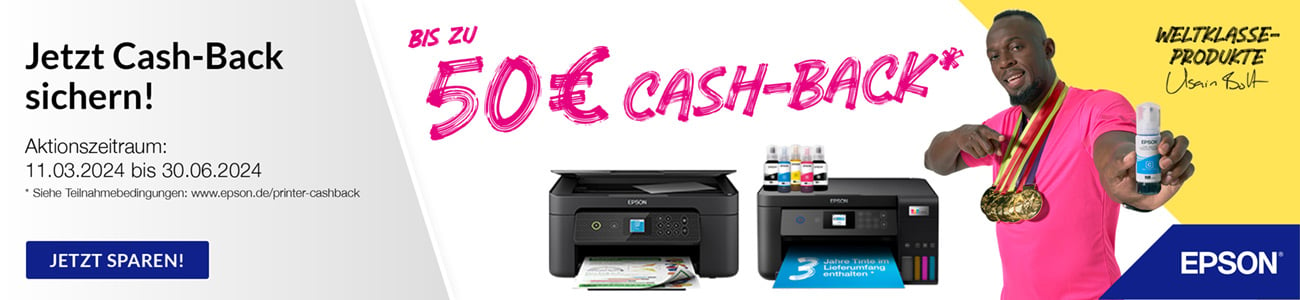 Epson Cashback Aktion für Drucker